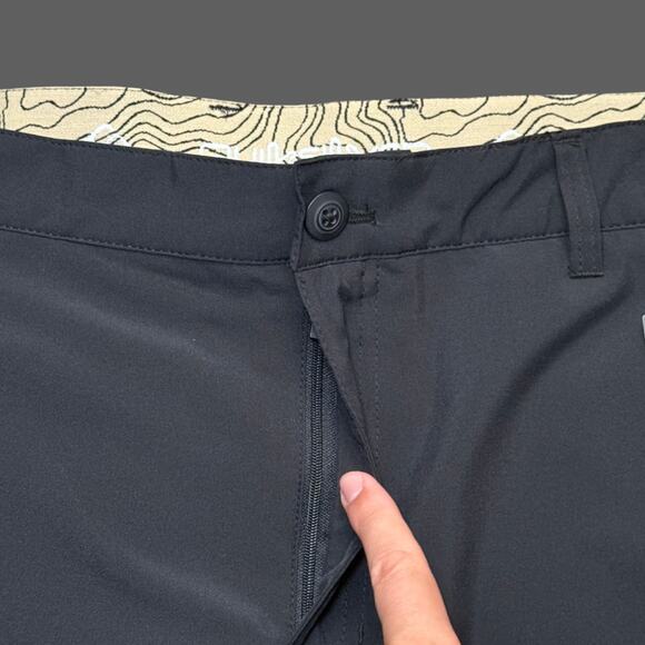 Quiksilver Hybrid Performance Shorts Black Anthracite Size 36 NWT - Picture 5 of 9